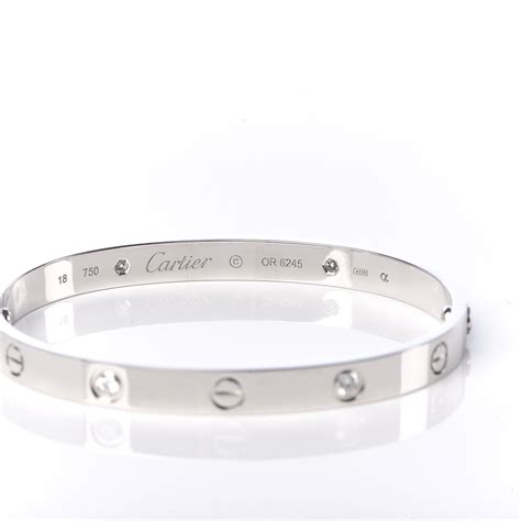 cartier love bracelet 4 diamonds real|cartier love bracelet diamond encrusted.